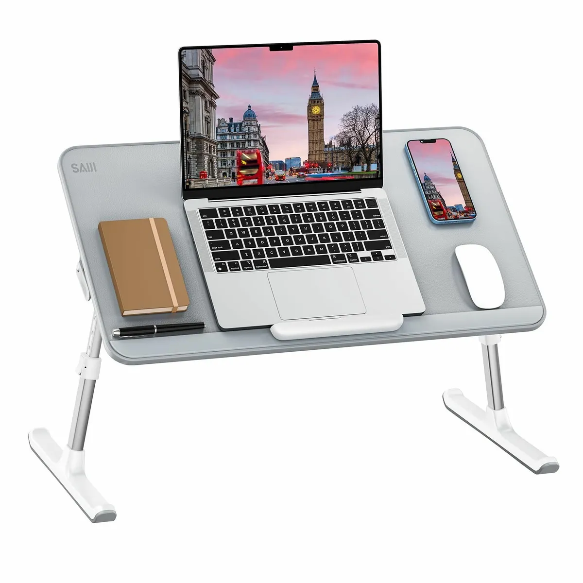 Lap Desk Bed Table Thick Stable Feet Height and - Image 1