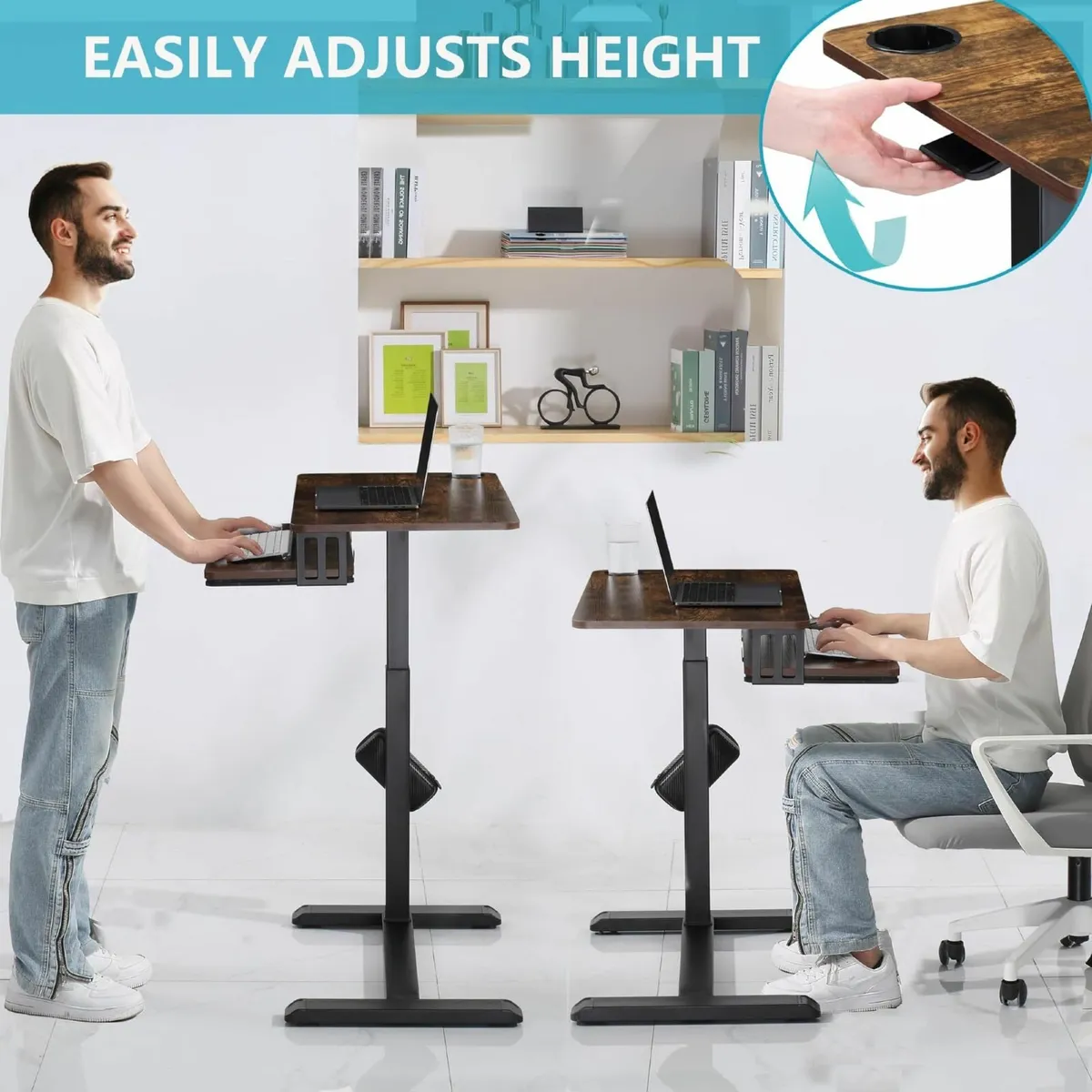 Overbed Table with Wheels Upgrade Medical Desk - Image 4