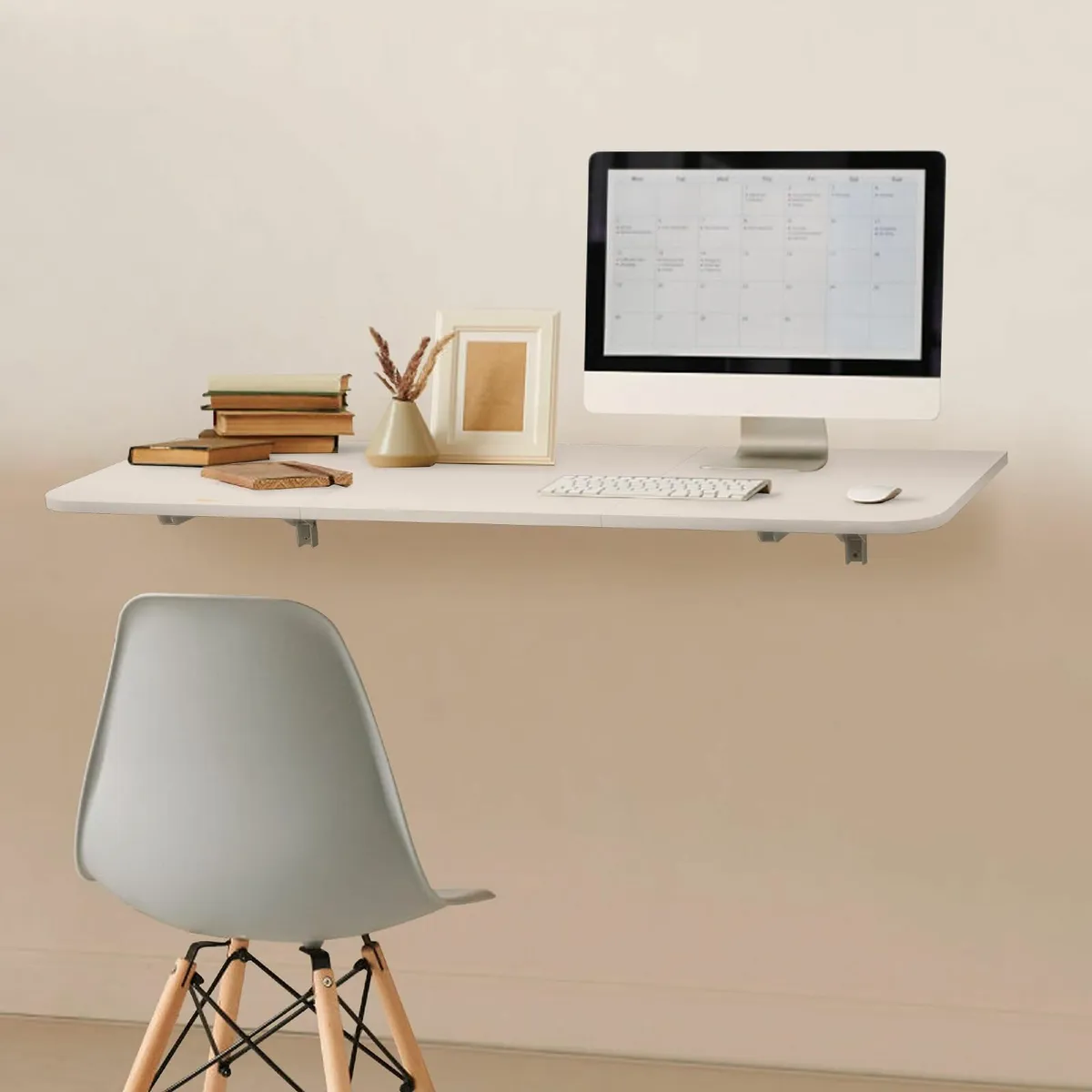 Wall Mounted Folding Table 120x40cm Laundry - Image 4