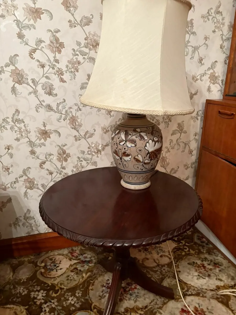 Mahogany lamp table