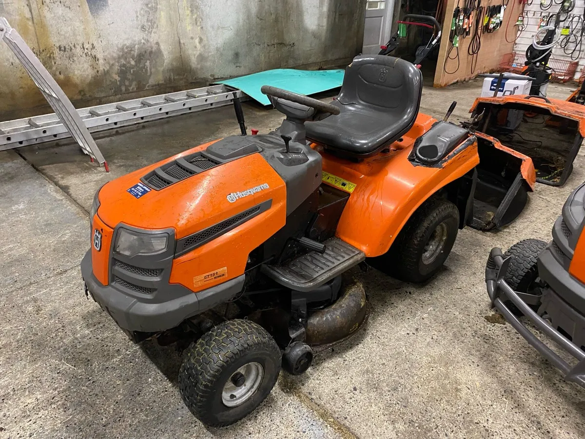 2 Husqvarna Ct151 ride on mowers - Image 1
