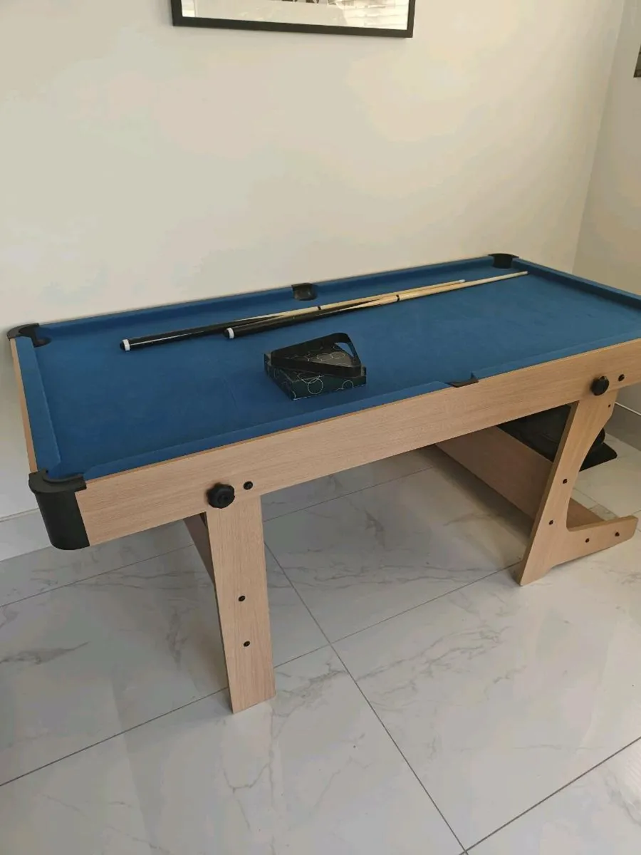 6ft Pool table, foldable - Image 2
