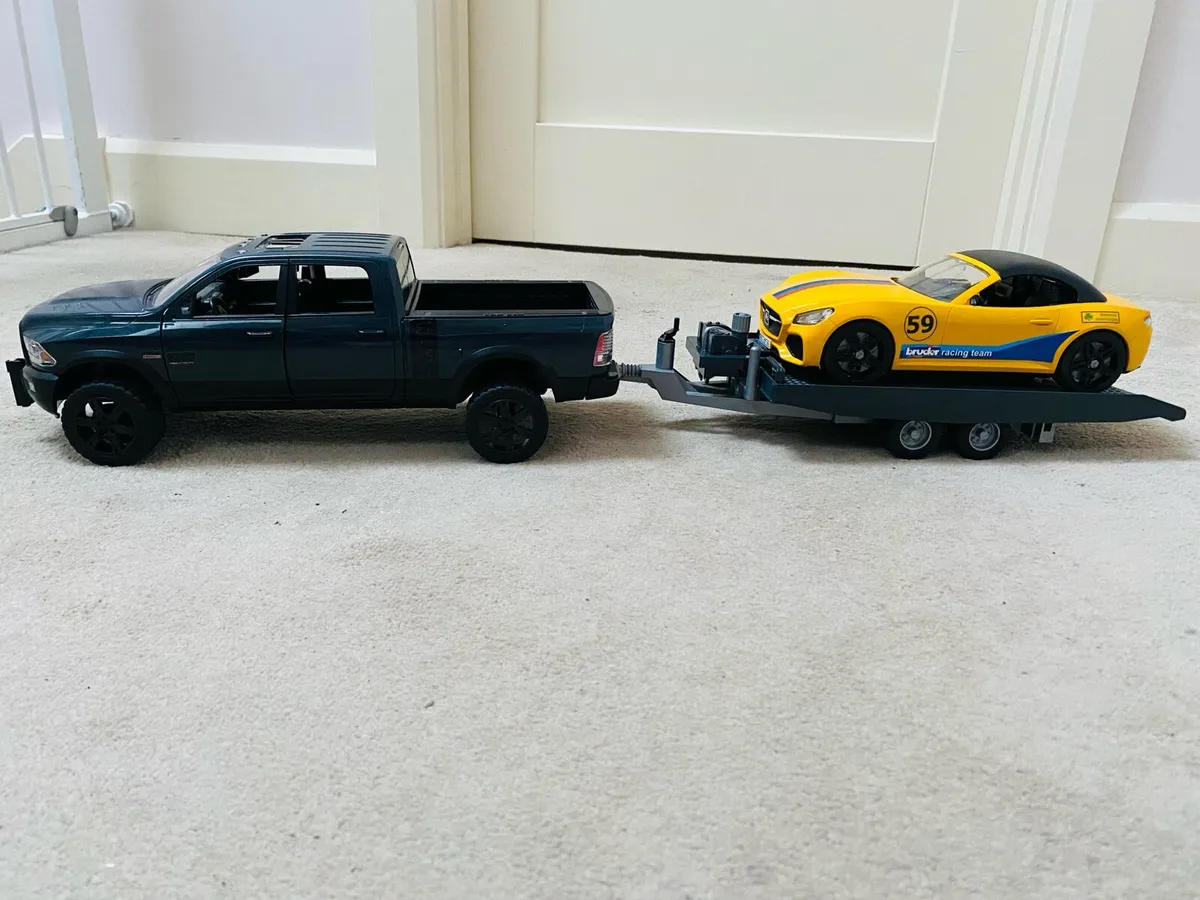 Bruder RAM Power Wagon& Race Car - Westport Mayo - Image 1