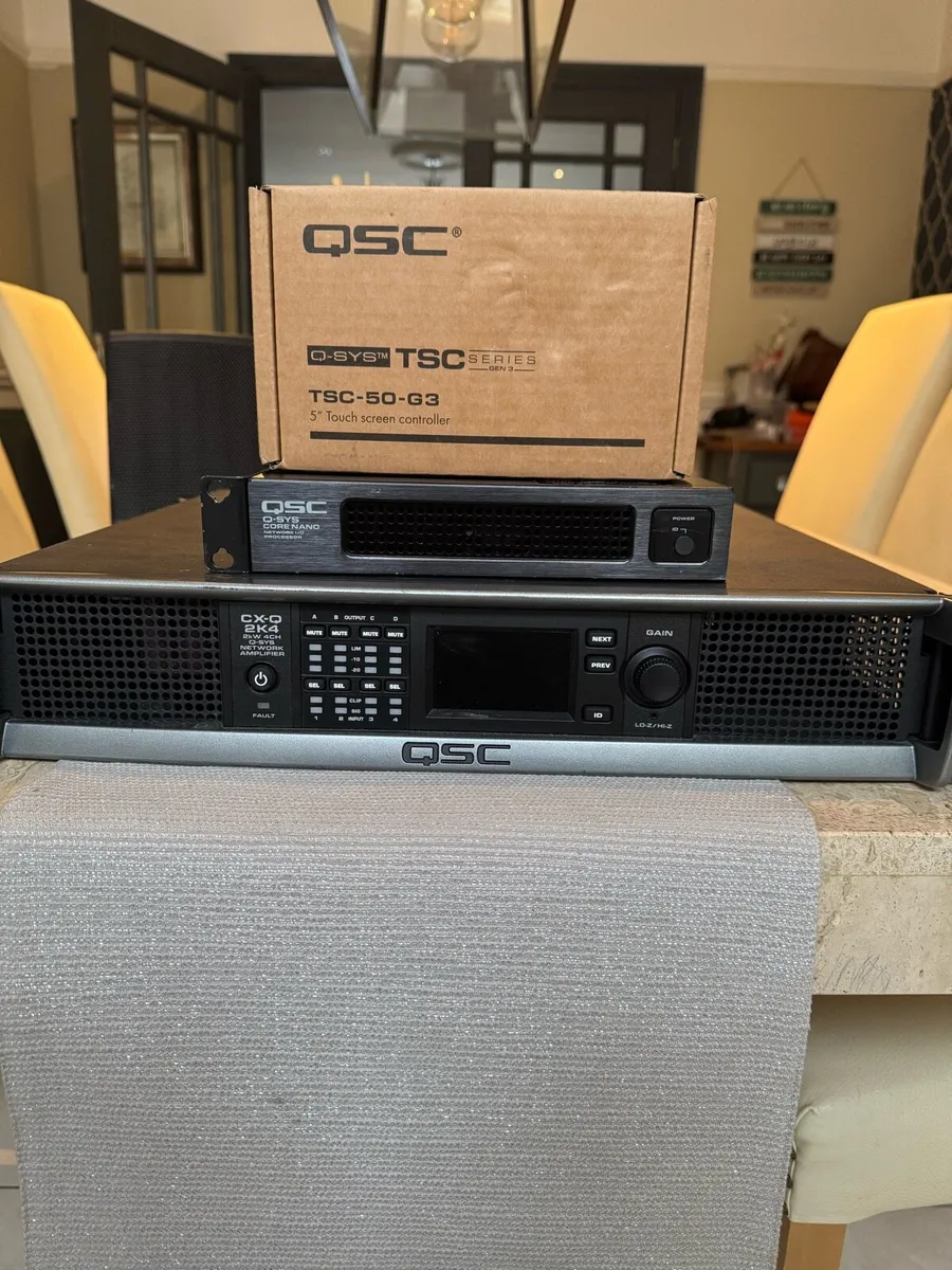 QSC Power Amp, Touch controller + Processor - Image 1