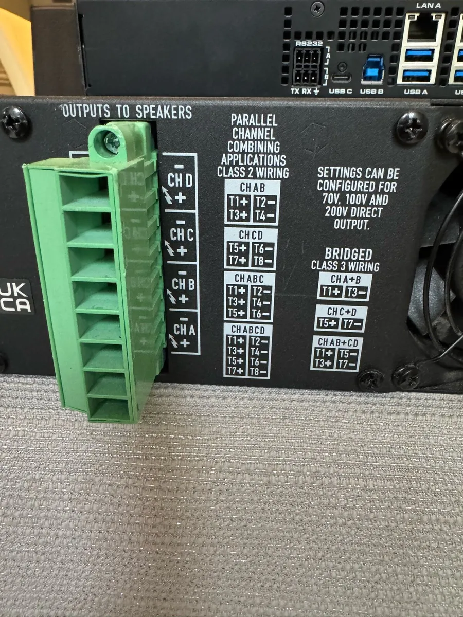 QSC Power Amp, Touch controller + Processor - Image 4