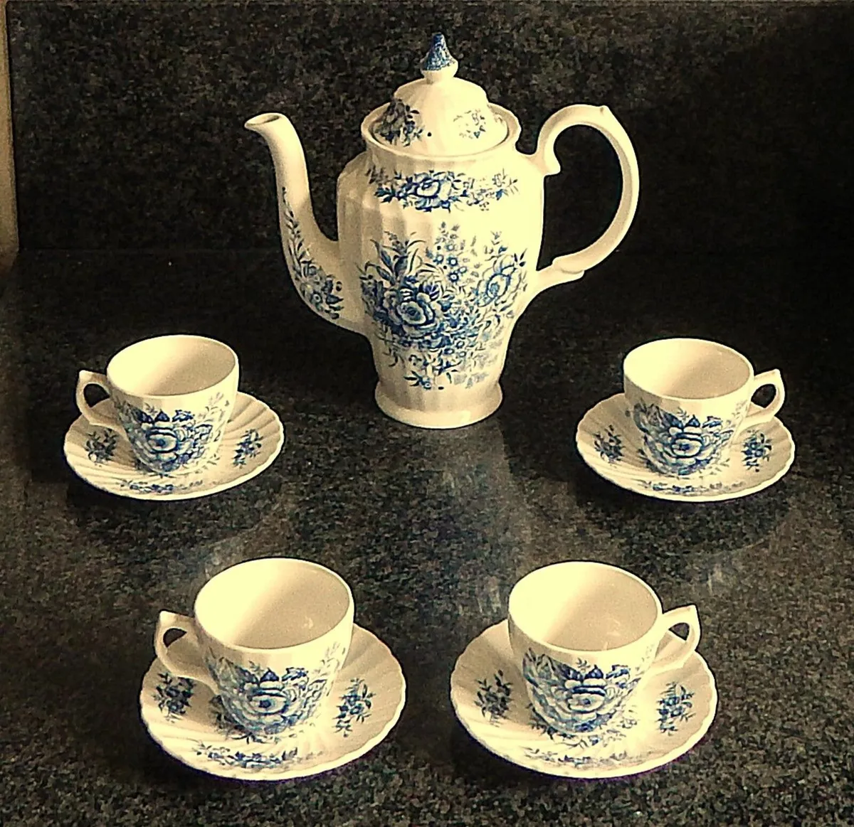 Staffordshire Ironstone Beacon Hill Coffee Set - Image 1