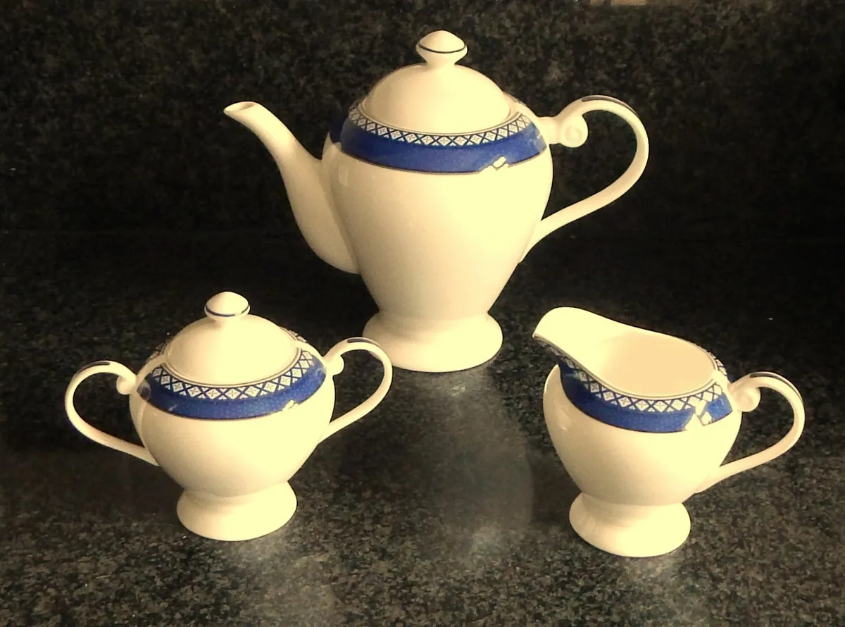 Anysley Living Aston Blue Bone China Tea Set - Image 2