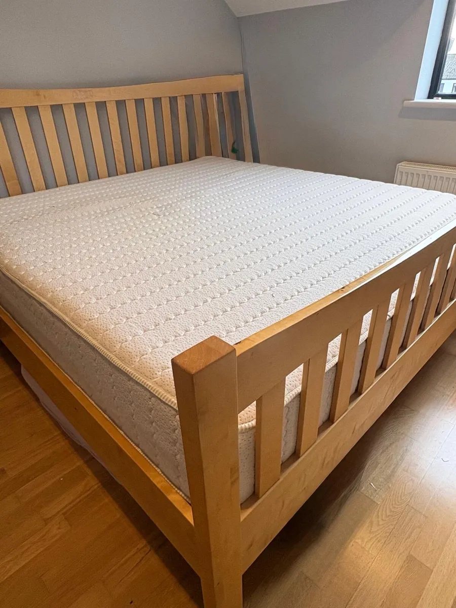 6ft Superking Bed with matching bedside lockers - Image 1