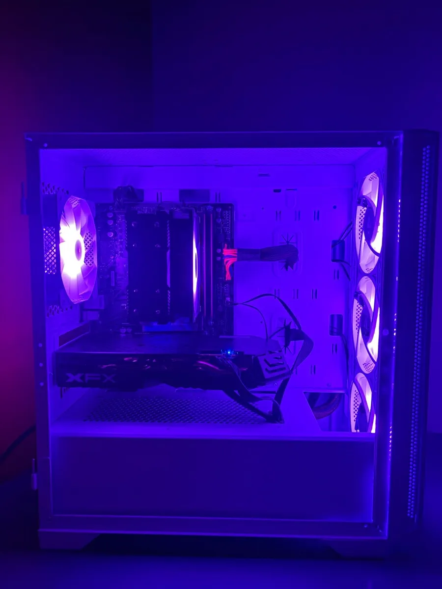 Gaming PC – Ryzen 5 / RX 580 / 16GB RAM-White ARGB - Image 2