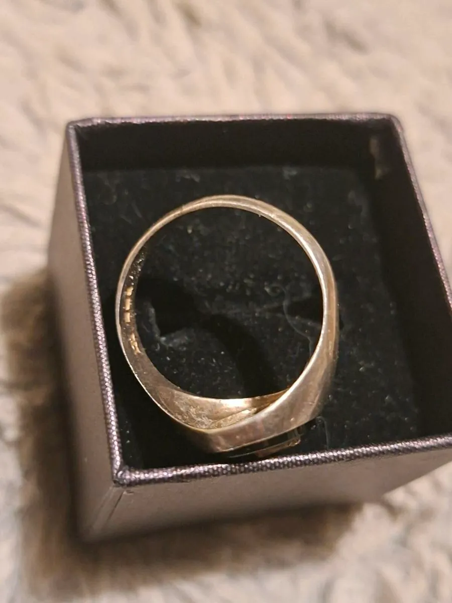 Men's Vintage Silver and Diamond ring - stamped - Image 4