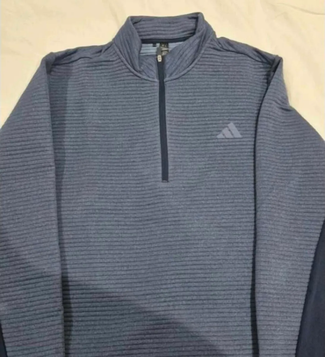 adidasGents Ultimate 365 DWR Textured ¼ Zip Pullov - Image 1