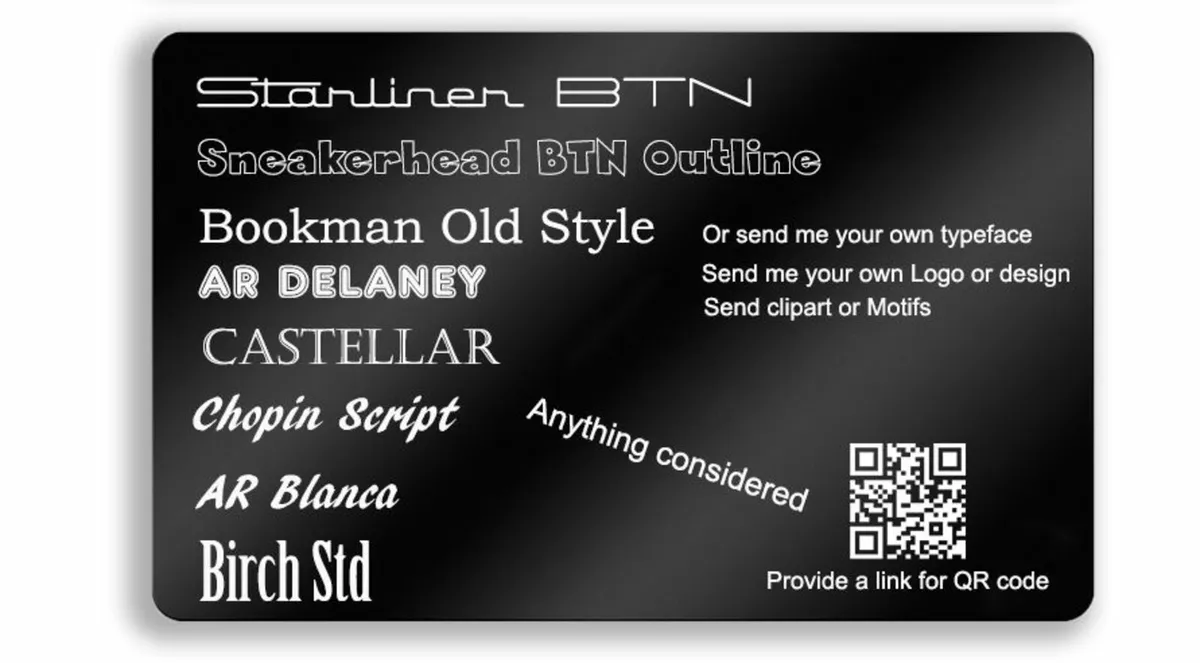 Quality Metal Business Cards or Name plates - Image 3