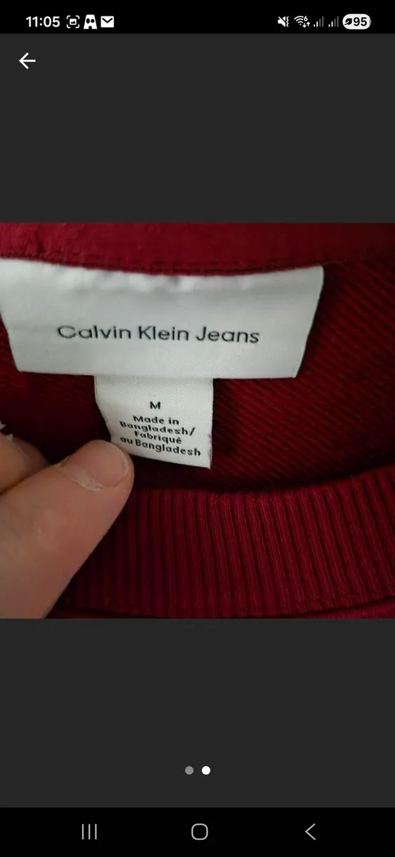 Calvin klein Terry Monologo Sweatshirt - Image 2