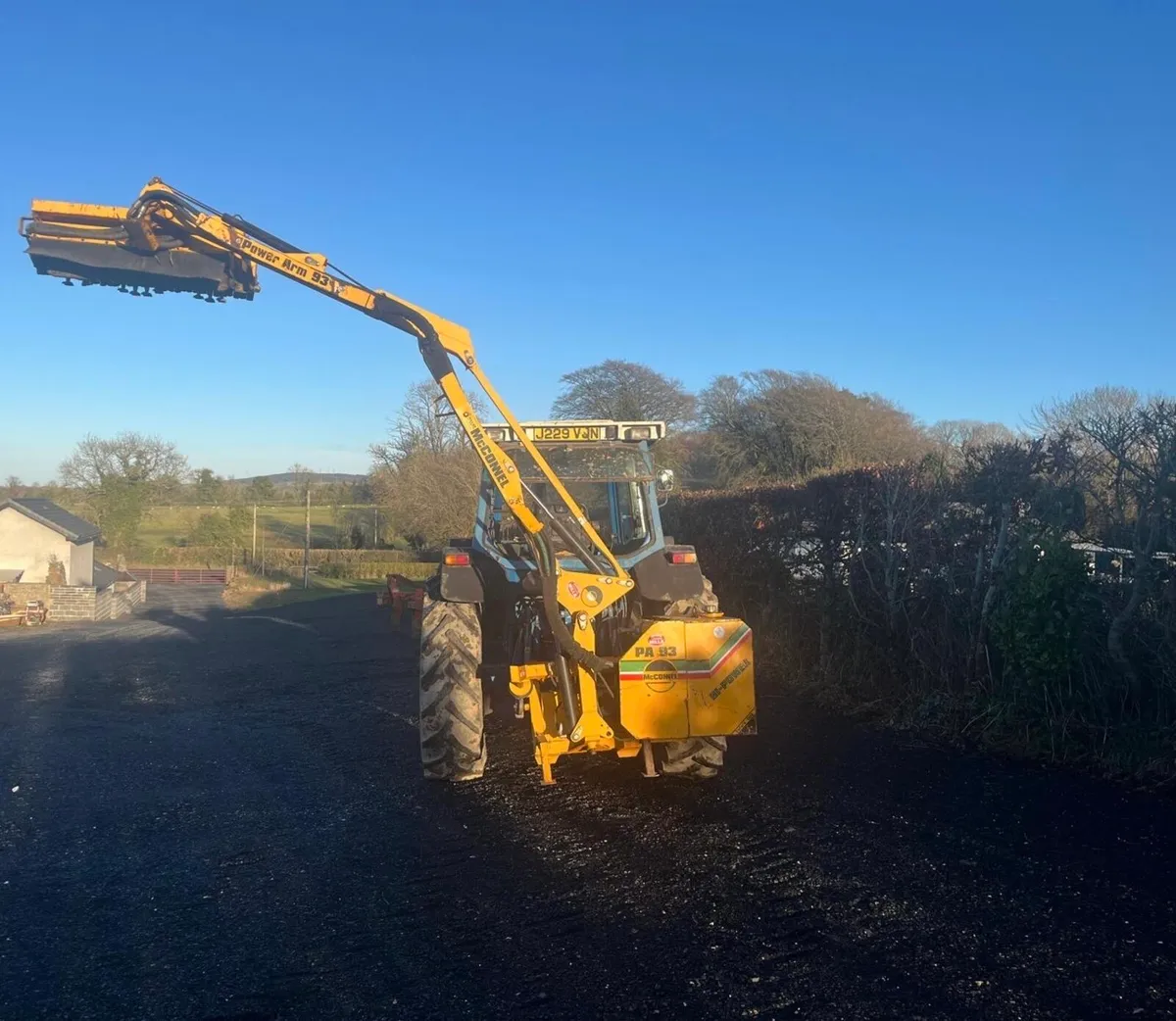 Ford 8630 with McConnell Hedge Cutter - Image 2