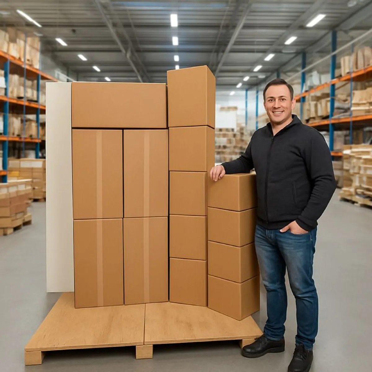 Large Moving Box Set of 15 - Image 1