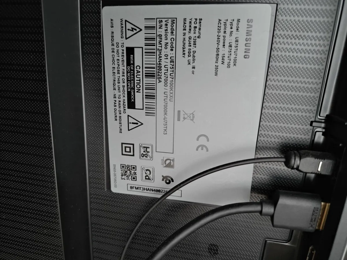 75" TU7100 Crystal UHD 4K HDR Smart TV - Image 2