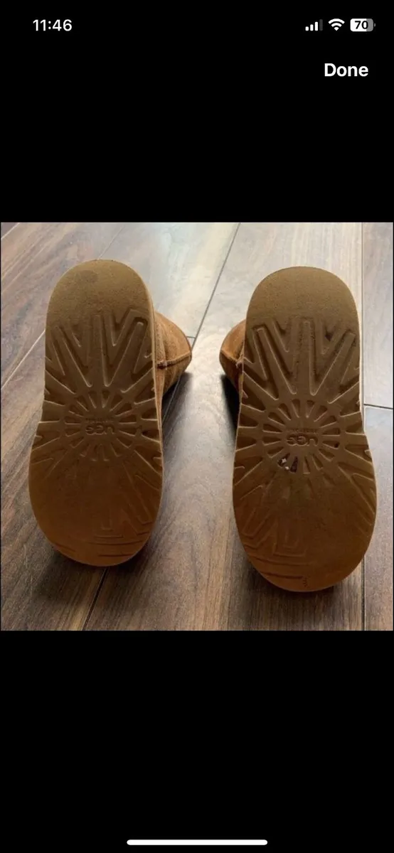 Girls Genuine Ugg Boots: Size 1 - OR FREE WITH ANY - Image 2