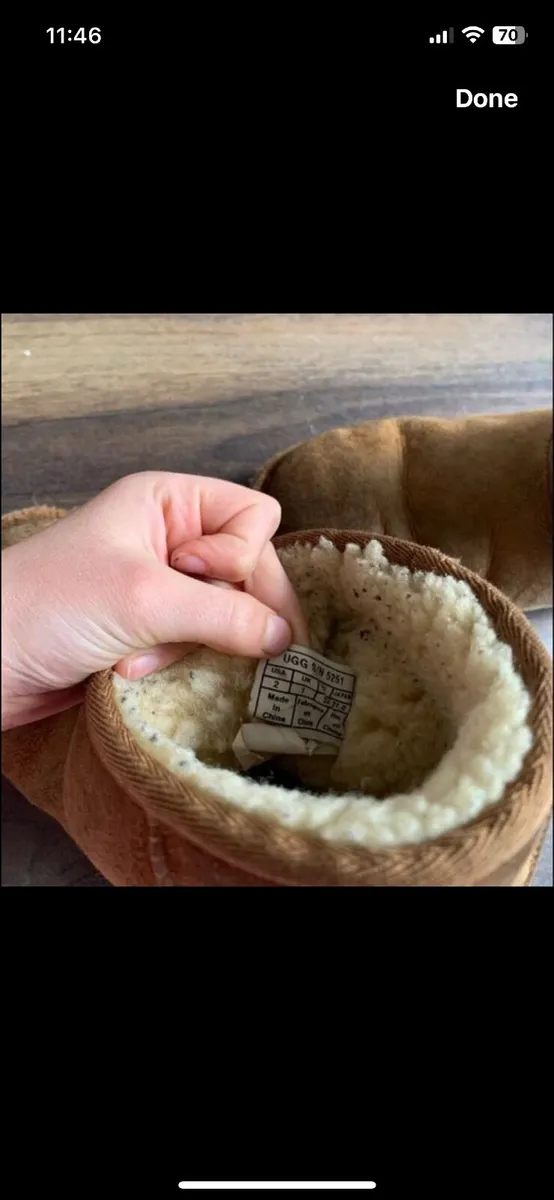 Girls Genuine Ugg Boots: Size 1 - OR FREE WITH ANY - Image 3