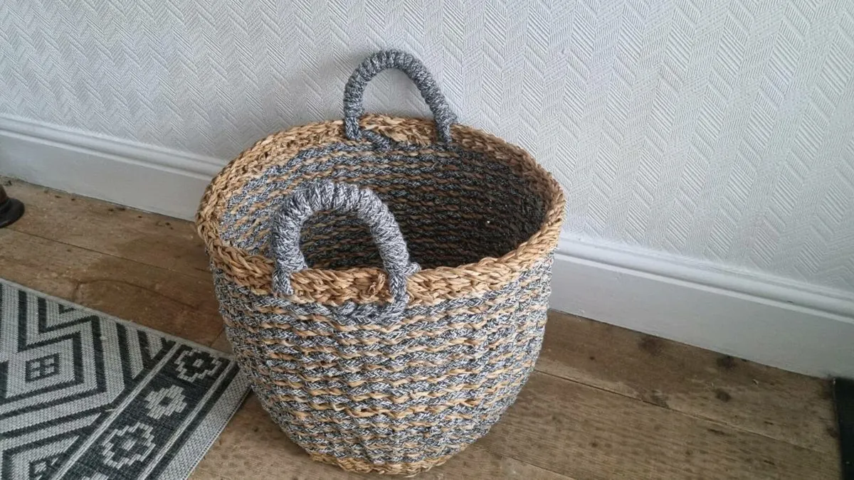 Large Woven Storage Basket - Image 2