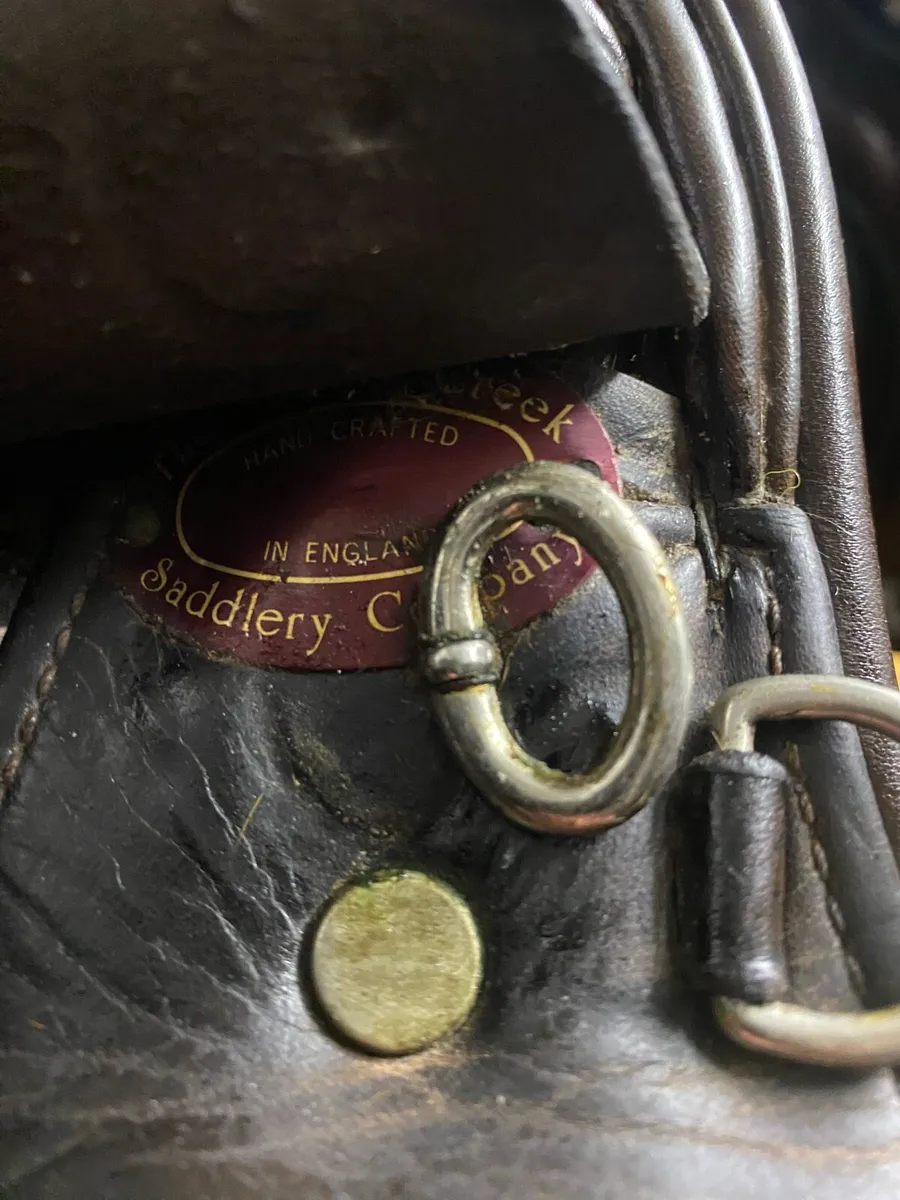 18” meadow creek brown Leather saddle - Image 4