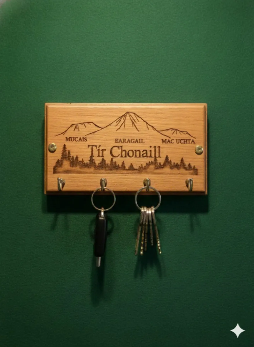☘️Donegal peaks wooden key rack-Errigal/ Muckish - Image 3