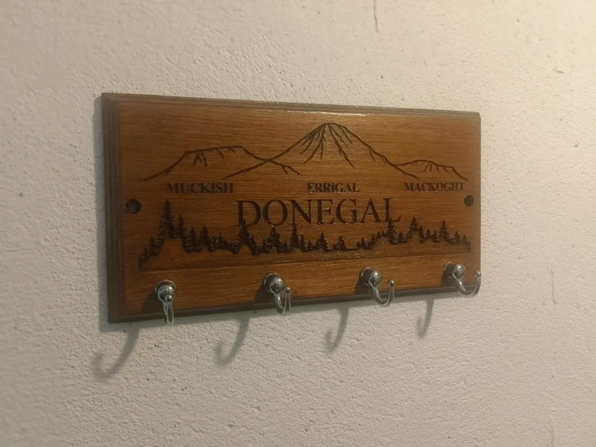 ☘️Donegal peaks wooden key rack-Errigal/ Muckish - Image 2