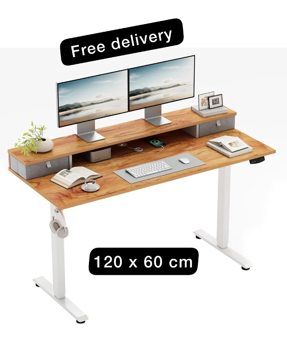 Ergonomic Standing Desk, 120 x 60 cm - Image 1