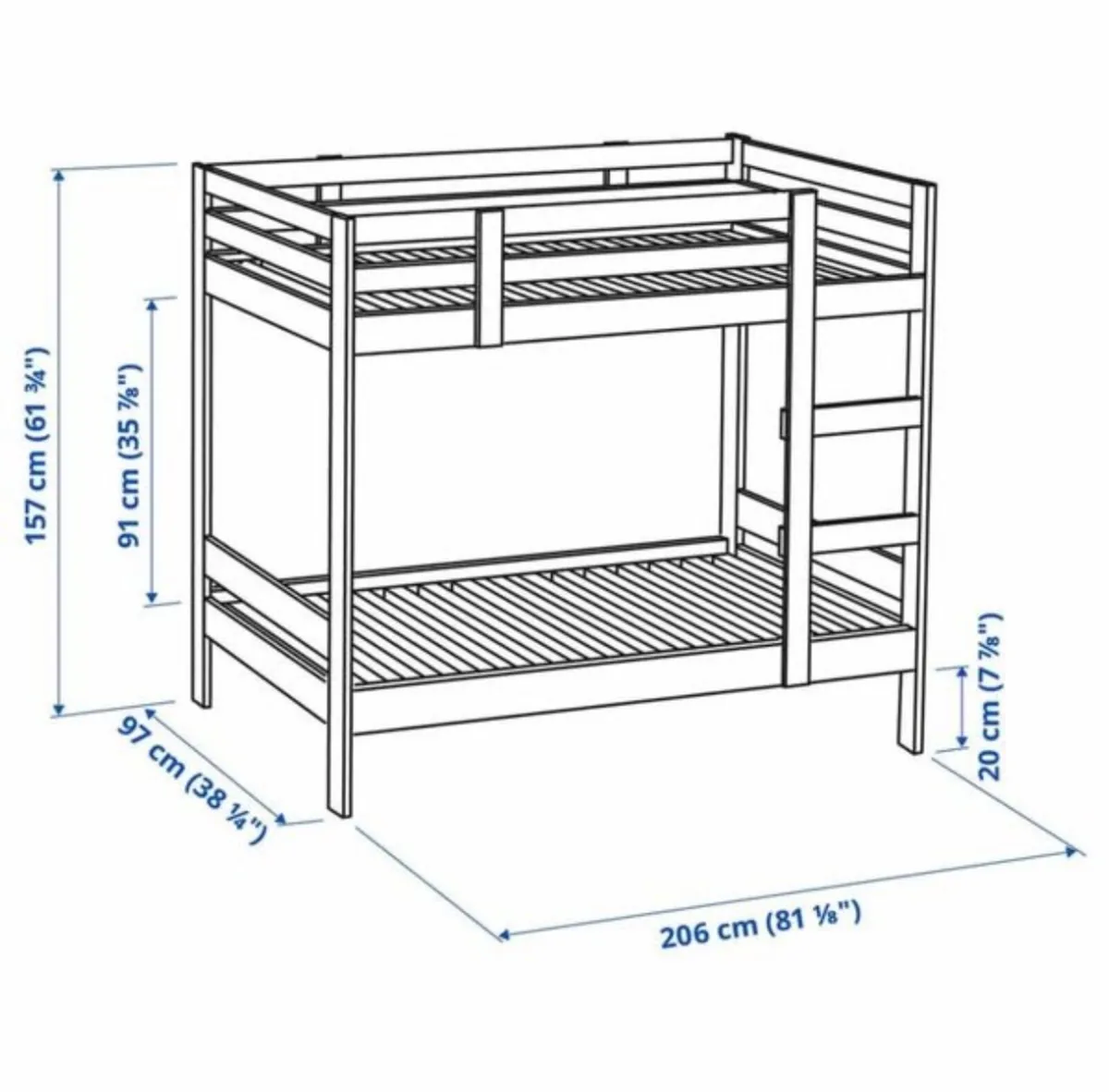IKEA Pine Bunk Bed - Image 1