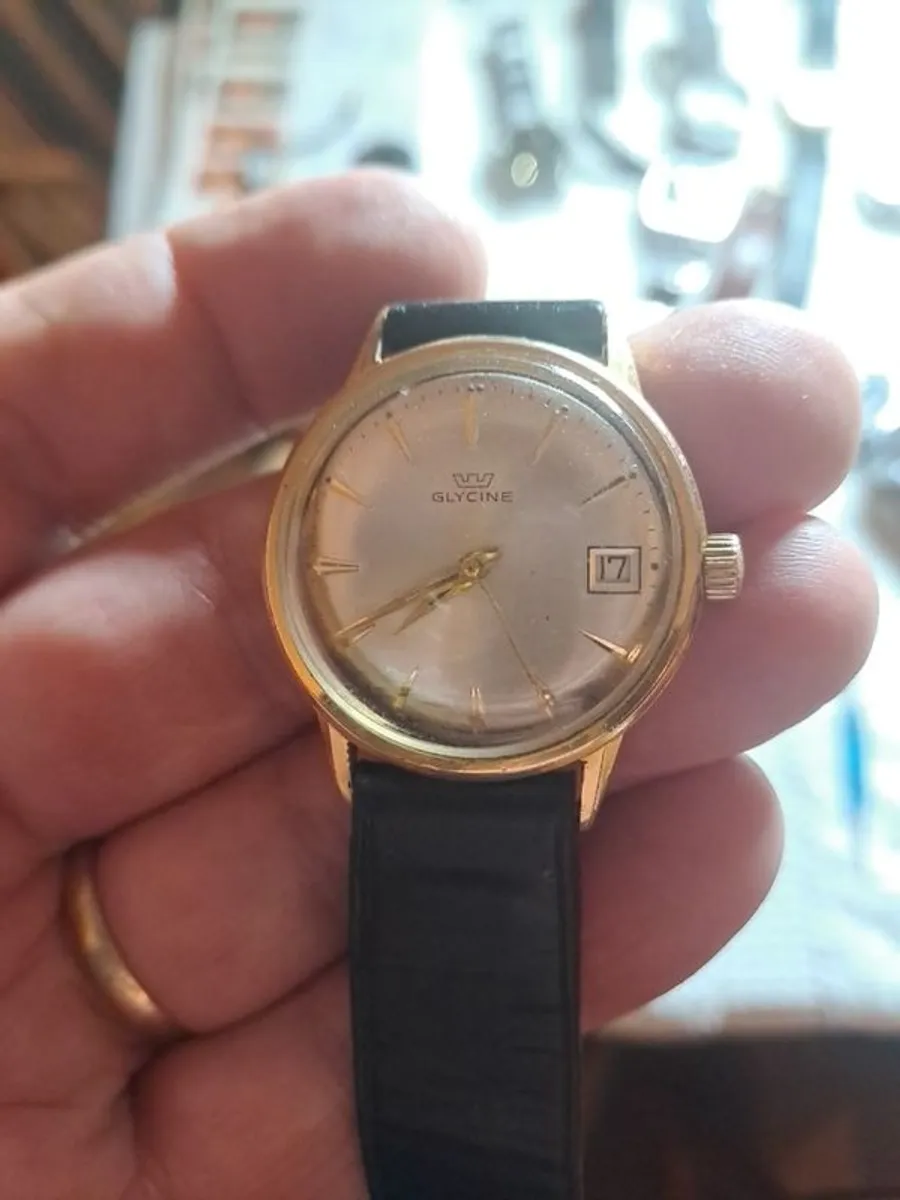 swiss glycine vintage watch - Image 1
