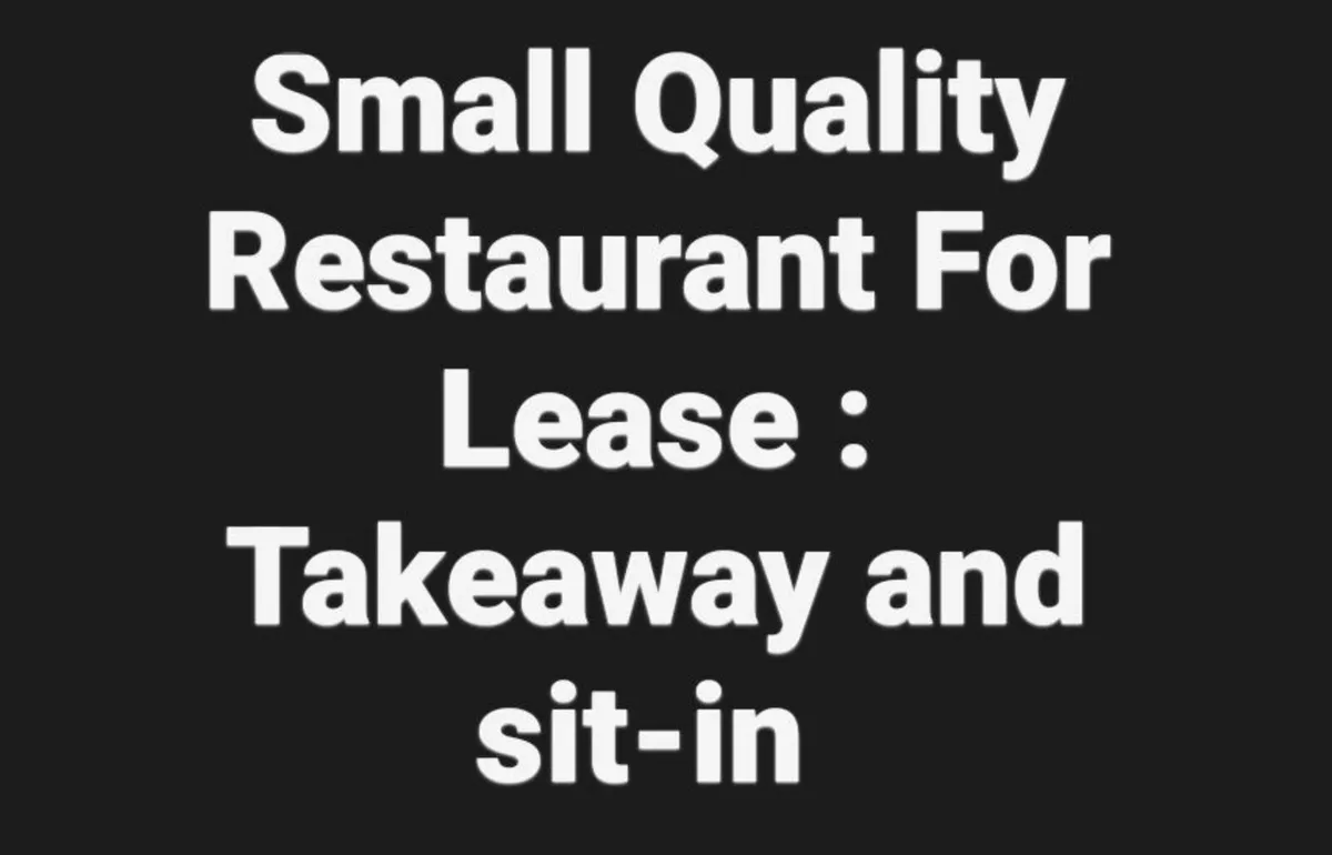 Premium Restaurant/Takeaway for lease