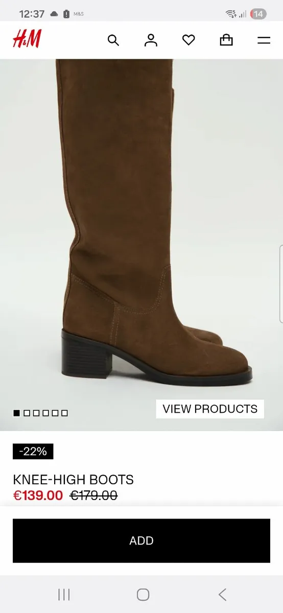 H&M NEW suede boots - size 7/40 - Image 1