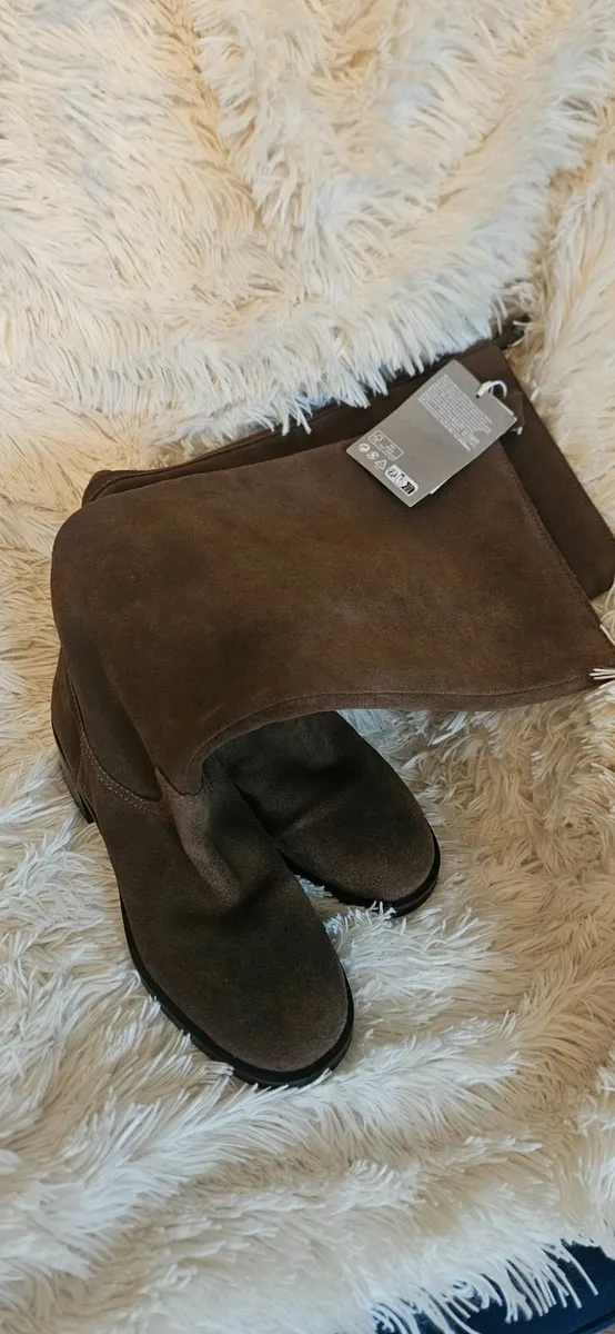 H&M NEW suede boots - size 7/40 - Image 3
