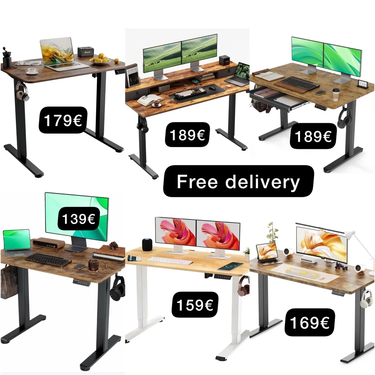 Height-Adjustable Desk - Image 1
