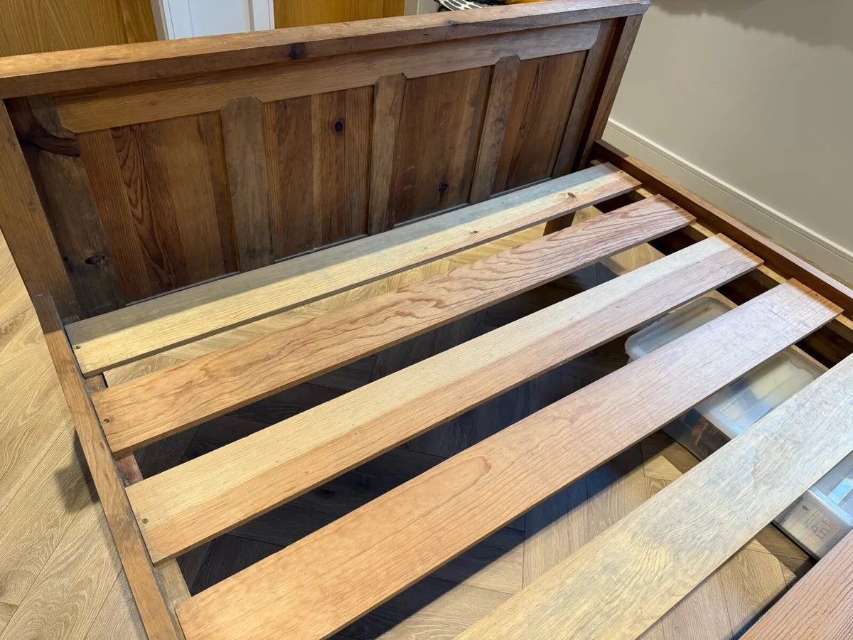 Antique King Panel Bed - Image 3