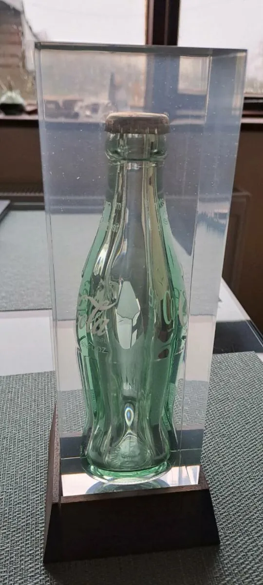 Coca Cola bottle in acrylic block. - Image 2