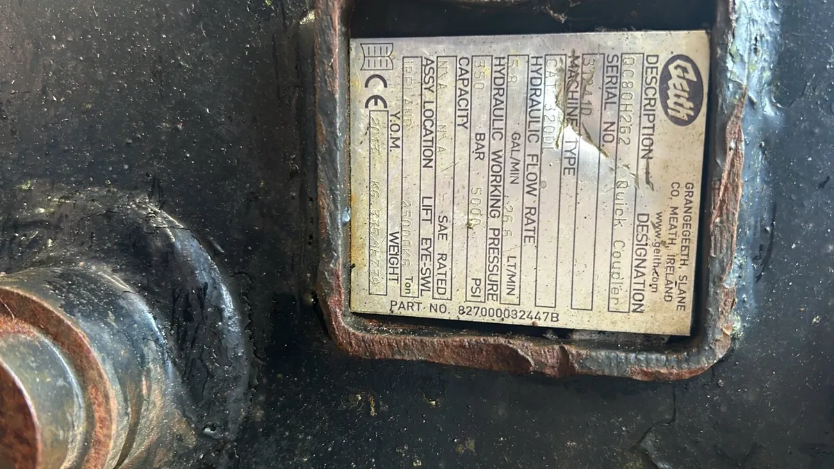 20ton Geith quick hitch - Image 4