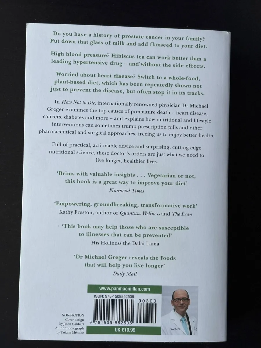 Book: "How Not To Die" Michael Greger NEW - Image 2