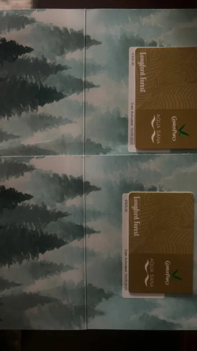 Gift Card For Centre Parcs