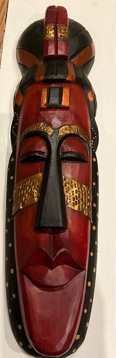 Rare Carved West African Ceremonial Wooden Mask - Image 3