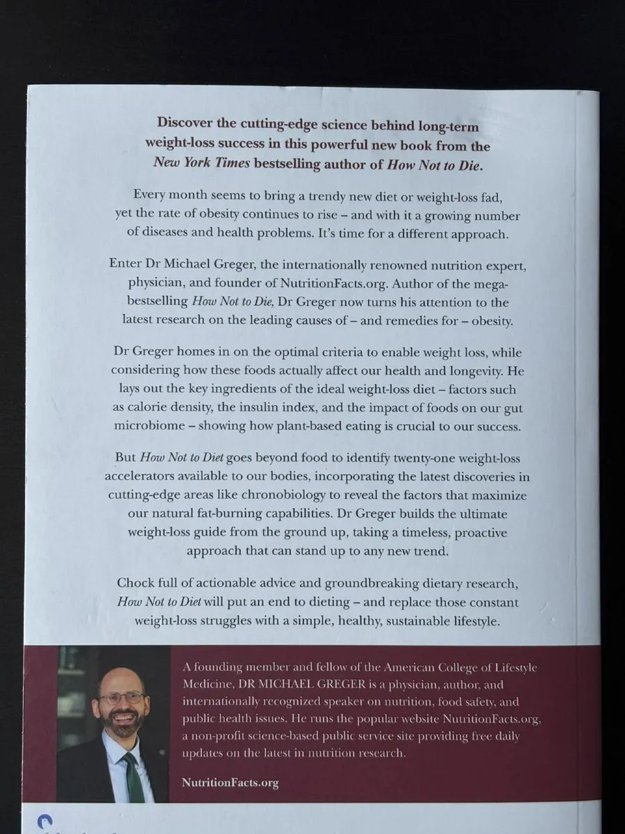 Book: "How Not to Diet" (new), Michael Greger - Image 2