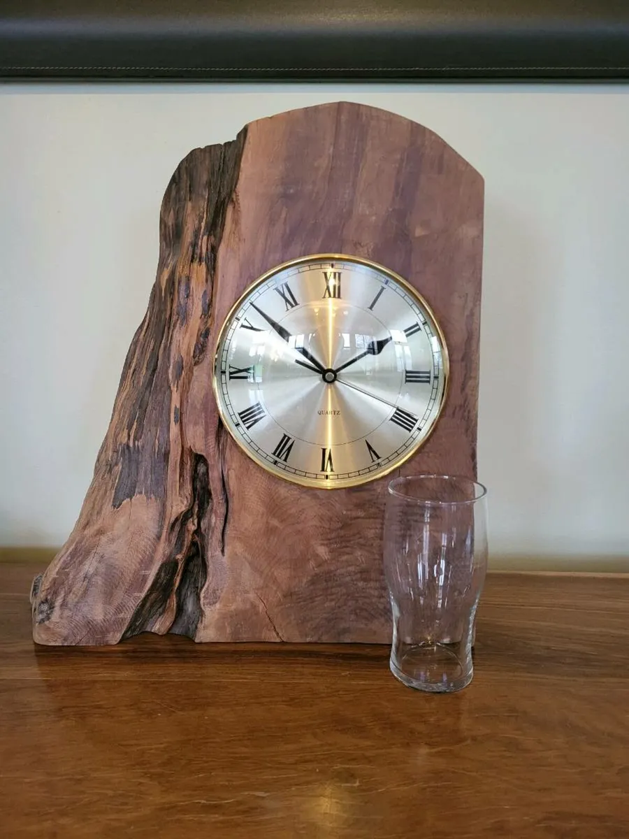 Large Bog Oak Clock - Image 4