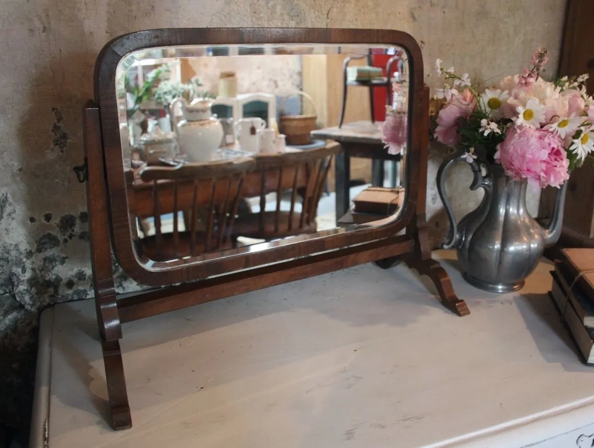 Antique Vanity Swivel Mirror - Image 1
