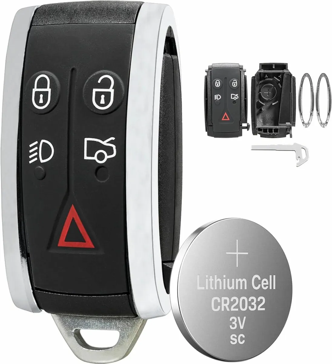 5 Buttons For Jag XJ Key Fob For Jaguar XF Key wit