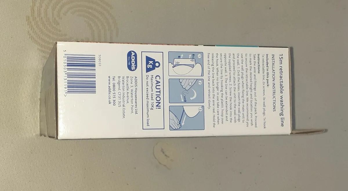 Washing Line - Retractable (15 metres) - Image 2