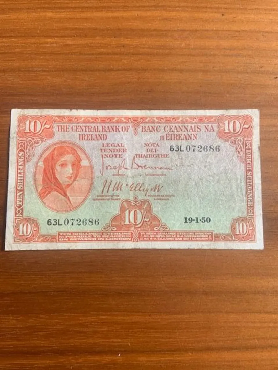 10 Shilling Lavery Notes - 40 Euros Each - Image 1