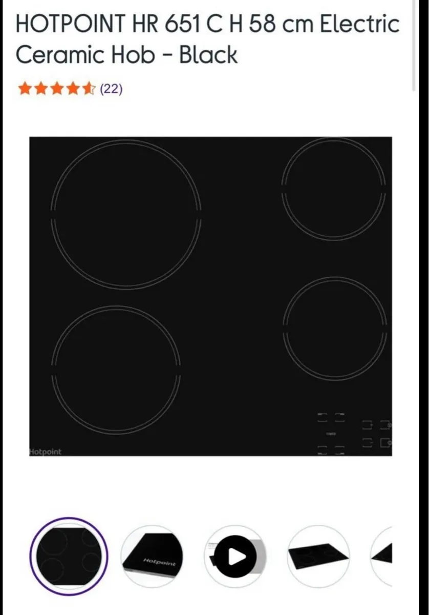 Electric hob new - Image 1