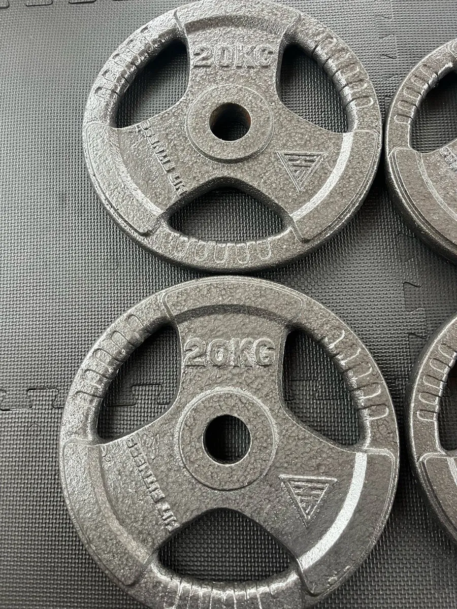 Hit fitness 90kg Cast Iron Weight Plate set - Image 2