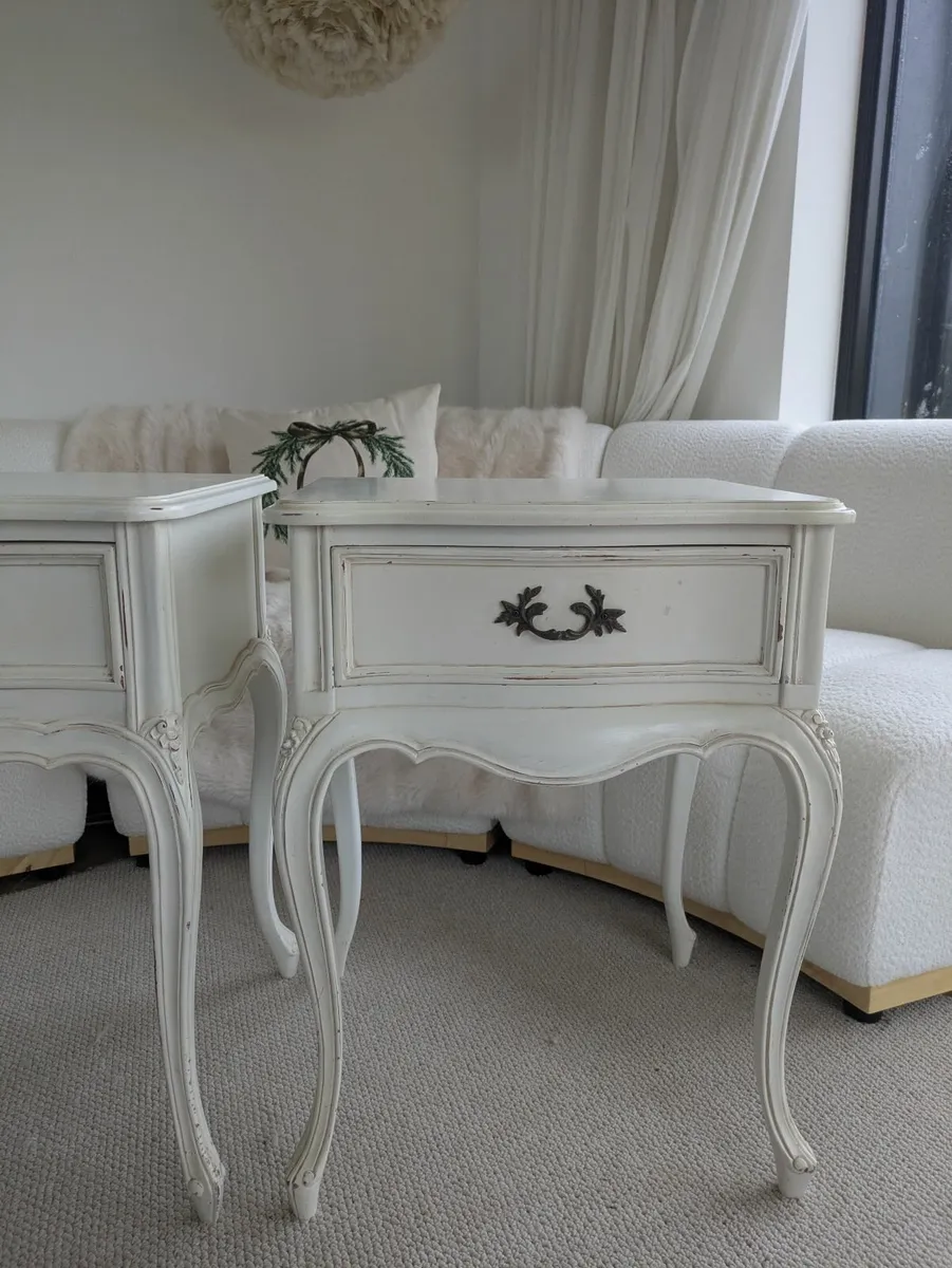 Laura Ashley French Style Bedside Tables - Image 3