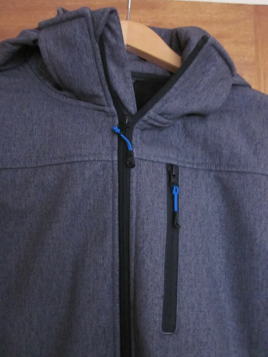 Dunnes Charcoal Soft Shell Jacket New - Image 4