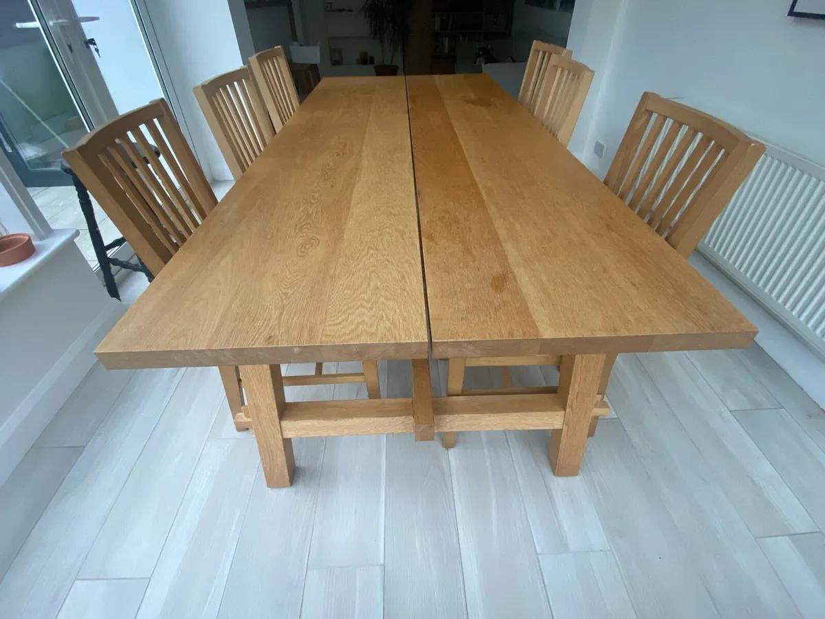 Table and 4 dining chairs - Image 2